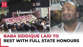 Baba Siddique funeral: NCP leader laid to rest with full state honours at Bada Qabrastan in Mumbai