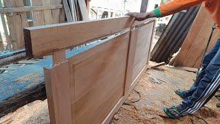 Teknik cepat membuat pintu kayu murah minimalis sederhana