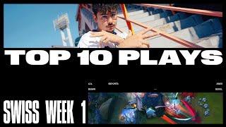 Top 10 Plays of Swiss Week 1 | Worlds 2023