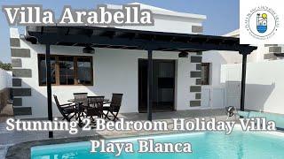 Stunning Modern Holiday Villa Arabella Playa Blanca, 5 Guests, Heated Pool, Wheelchair accessible