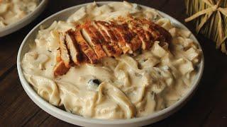 Restaurant Style Fettuccine Alfredo Pasta  Recipe By Chef Hafsa