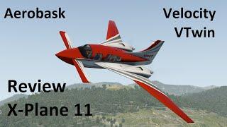 Aerobask Velocity V Twin review - X-Plane 11 Review : A sleek twin with a great cockpit.