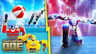 Jump, Flip & Splash! | TRANSFORMERS Robots