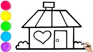 How To Draw House Drawing Very Easy Step By Step