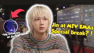 Jin's secret appearance at MTV EMAs draws attention, Jin's big influence in European Market?!