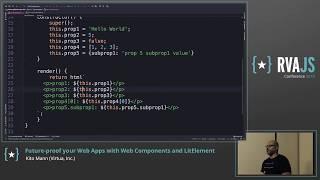 Future-proof your Web Apps with Web Components and LitElement | Kito Mann | RVAJS