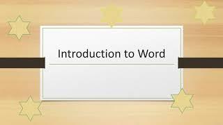 1. Introduction to Word | Become a Pro MS Word user