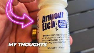 Armour Etch Glass Etching Cream - See how it works!