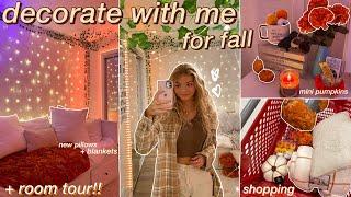 DECORATE WITH ME: fall room MAKEOVER & TOUR 2021!!