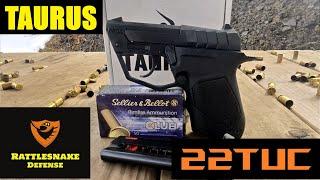 Taurus 22 TUC Review.  First look at new redesigned pocket pistol.  22TUC