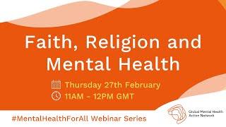 Mental Health for All (#74): Faith, Religion and Mental Health