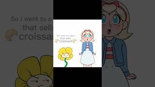 Flowey buys a crossaint (Undertale Comic animation)