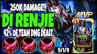 DI RENJIE HONOR OF KINGS | CRAZY DAMAGE USING THIS BUILD!! - RANK S7 EPIC