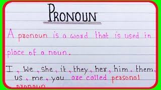 what is pronoun | definition of pronoun | pronoun | सर्वनाम किसे कहते हैं | fast study