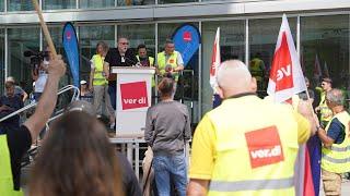 Lufthansa-Streik am Flughafen Frankfurt, 27.7.2022