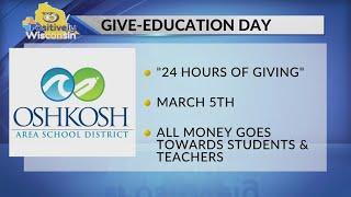 Oshkosh Area School District to hold "24 hours of giving" to support teachers, students