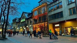 ASMR Zakopane December Evening Walk | Krupówki Main Street️