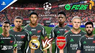 FC 25 - Real Madrid vs Arsenal - Ft. Haaland, Ronaldo, Messi , Mbappe, Vini Jr. | FINAL UCL | PS5™