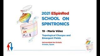 María Vélez - Topological Charges and Emergent Fields - ESpinRed School on Spintronics 19