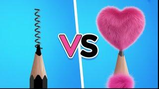 PINK VS BLACK  Barbie School Supplies HACKS You NEED To Know by 123 GO! Planet