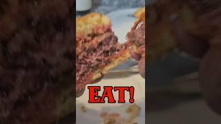 Would You Eat Wagyu Cheeseburgers Medium Rare? #shorts #cheeseburger #wagyu