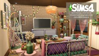Best Friends Apartment | Stonestreet Apartments | The Sims 4 | Stop Motion Build | No CC