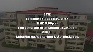 LAGOS STATE UNIVERSITY 82nd INAUGUAL LECTURE BY Olusola David Aina (Ph.D) Prof. of Edu. Management