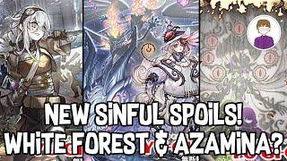 NEW SINFUL SPOILS CARDS! COMBINE WHITE FOREST & AZAMINA? Yu-Gi-Oh!