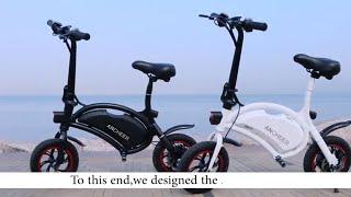 ANCHEER Folding Electric Bicycle/E-Bike/Scooter 350W Ebike with 12 Mile Range, APP Speed Setting