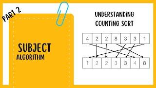 Counting Sort Explained with Pseudo Code | Part 2 | AlgoXploration