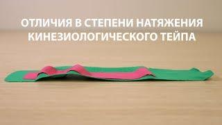 Отличие натяжения тейпа в терапевтической зоне аппликации. Обучение кинезиотейпированию