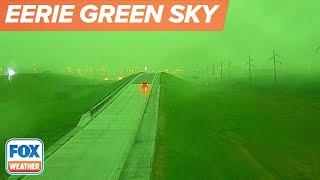 Watch: Skies Turned Green During Tuesday's Derecho In South Dakota