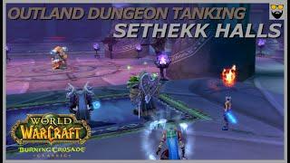 Let's Play WoW - TBC Classic - Protection Warrior - Sethekk Halls - Gameplay Walkthrough