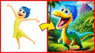 INSIDE OUT 2 as DINOSAURS - All Characters