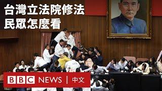 台灣立法院《選罷法》等修法引發衝突 抗議民眾怎麼看？－ BBC News 中文