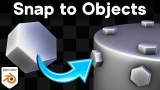 Snapping to an Objects Surface in Blender (Tutorial)