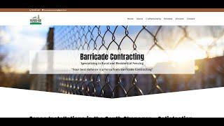 Barricade Contracting, Rural and Residential Fencing in Keremeos. Web Design Project