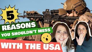 Italians' FIRST reaction to 5 REASONS YOU SHOULDN'T MESS WITH THE USA