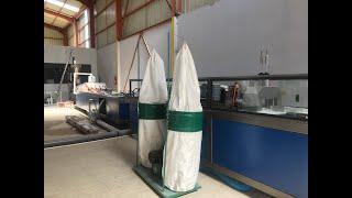 PVC window profile production line running in Client's factory