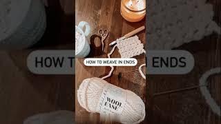 How to finish a crochet project 