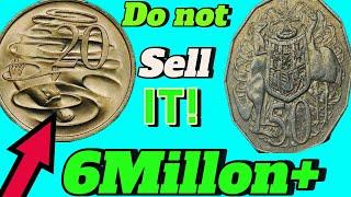 Top 2 Rarest Australian 50 cents Ultra 20 cents coins that could make you rich!!!