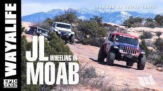 JEEP JL WRANGLER Off Road in MOAB : Triple Threat EVO MANUFACTURING Trail Run - PART 3