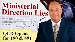 Australian Immigration News 14th September. Ministerial Direction 107 misled the public + QLD opens