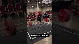 Who Deadlifts 600 for 15? #strongman #powerlifting #nickbest