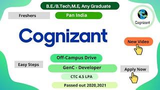 Cognizant  RECRUITMENT 2021 | GenC-Developer | Freshers #jobsandoffcampusdrive #studentscircles