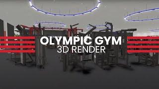 Olympic Gym: 3D Render - Life Fitness NZ