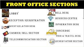 Hotel Front Office: Sections/Sub-Departments