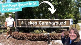 Best Campground Near St. Augustine? 4 Lakes Campground Review | Hastings, FL 4K