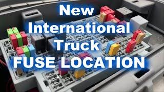 2020 International LT,RH,MV, Truck (Fuse location & lighter USB fuses)