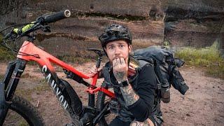 Hält der Akku? 24H BIWAK E-Bike Tour durch Pfälzer Wald!Schlafen auf Burgruine E-MTB | Fabio Schäfer